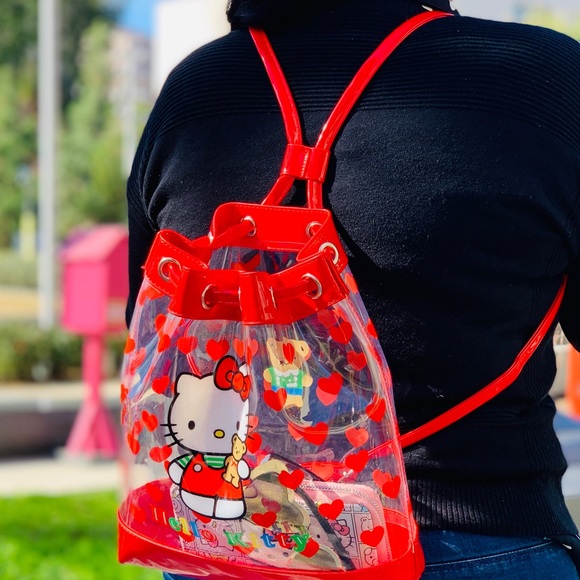 Hello Kitty Bags Hello Kitty Clear Bucket Bag X Bioworld Poshmark